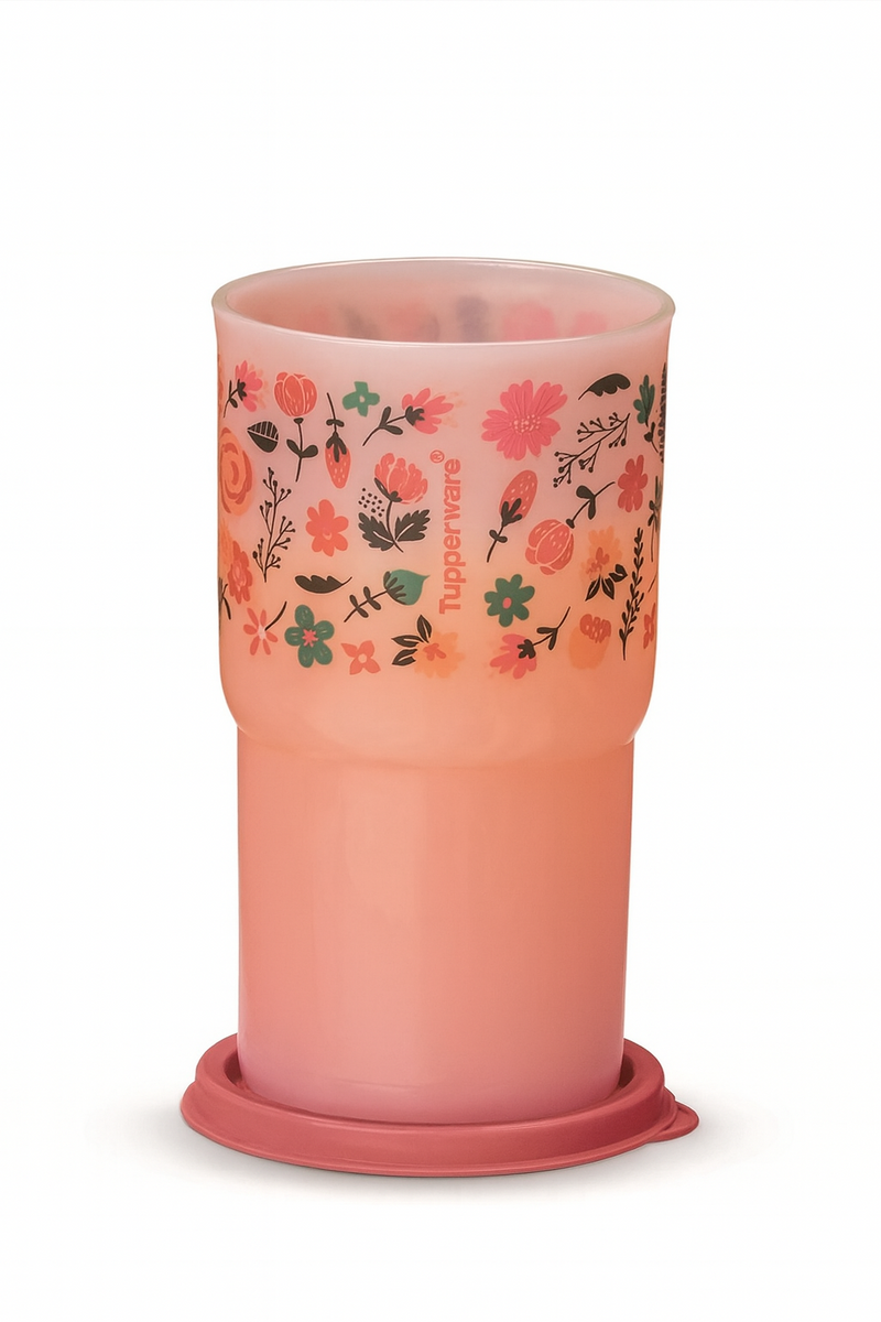 VASO C/SELLO SPRING ROSA 350 ML