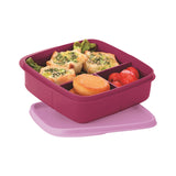 Porta Vianda Cuadrado Con Divisiones 550 ml